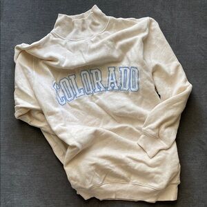 Aerie mock neck oversized Colorado Sweatshirt pullover